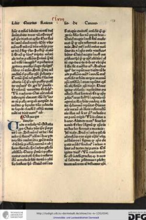 Octava pars canonis.