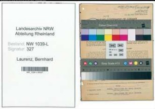 Entnazifizierung Bernhard Laurenz , geb. 23.08.1909 (Lokfuehrer)