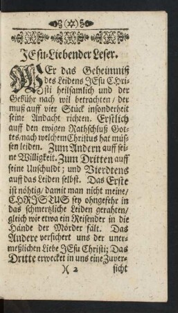 Jesu-Liebender Leser.