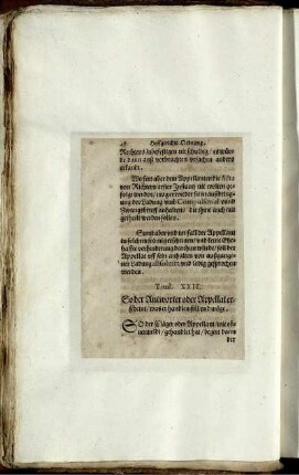 Titul. XXII. So der Antworter oder Appellat erscheint/ was er handlen soll und möge
