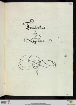 Tractatus de Legibus