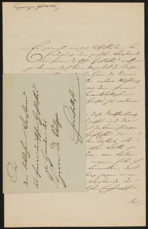 Brief von Freiherr Aloys von Kübeck an das Freie Deutsche Hochstift (Otto Volger) vom 17.08.1863