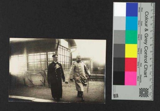 Aufnahme Prinz Heinrich von Preußen und Feldmarschall Paul von Hindenburg, Bahnhof