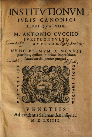 Institutiones iuris canonici Institutionum iuris canonici libri quatuor