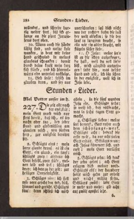 Stunden-Lieder.