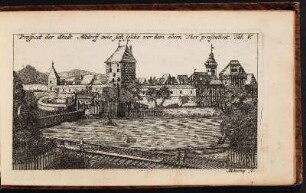 Prospect der Stadt Altdorff wie sich solche vor dem obern Thor præsentiret. - Oberes Tor, Altdorf bei Nürnberg