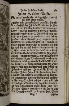 In der H. Oster-Nacht. - Gebett am H. Pfingst-Tag.