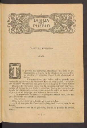 Capítulo primero - Amor