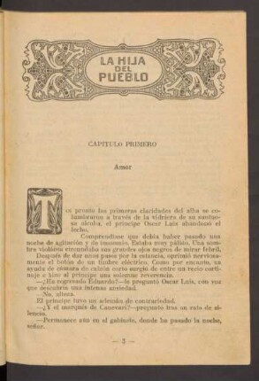 Capítulo primero - Amor