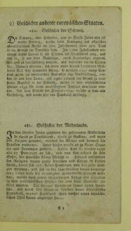 2) Geschichte anderer europäischen Staaten