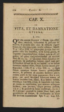 Cap. X. De Vita, Et Damnatione Aeterna.