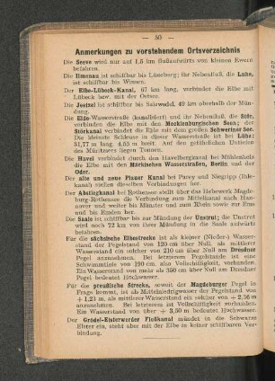 Anmerkungen zu vorstehendem Ortsverzeichnis