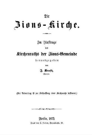 Die Zions-Kirche