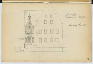 Pfalzgrafenschloss, Amberg: Ansicht (aus: Skizzen- und Fotoalbum 15)