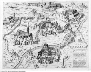 Speculum Romanae Magnificentiae, Rom, Lageplan der sieben Hauptkirchen