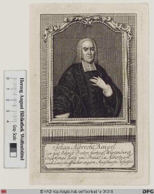 Bildnis Johann Albrecht Bengel