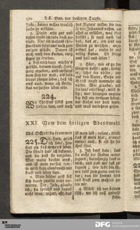 XXI. Von dem heiligen Abendmahl.