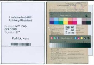 Entnazifizierung Hans Rudnick , geb. 11.06.1920 (Dolmetscher)