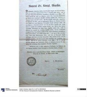Edikt; Cholera