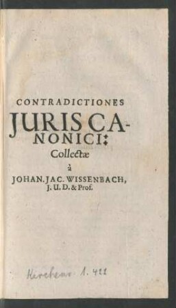Contradictiones Iuris Canonici