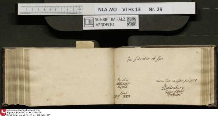 Stammbuch des Gottfried Crusius (Cruse) aus Stendal