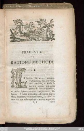 Praefatio De Ratione Methodi.