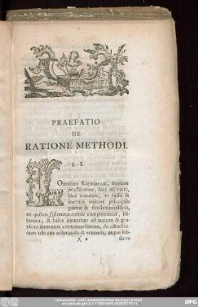 Praefatio De Ratione Methodi.