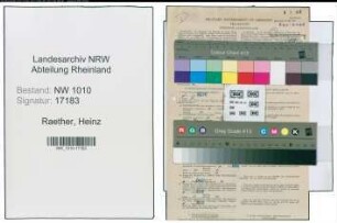 Entnazifizierung Heinz Raether , geb. 13.12.1907 (Verw.Angestellter)