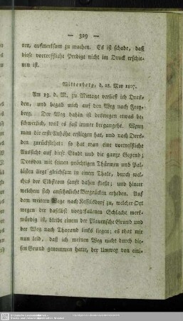 Wittenberg, d. 28. May 1807