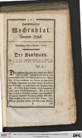 Hamburgisches Wochenblat