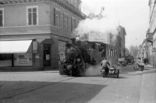 Lahr: Das Dampfbähnle in der Kaiserstraße