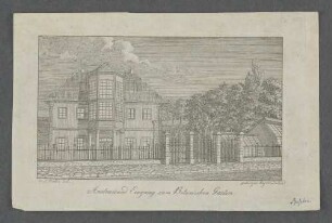 Anatomie und Eingang zum Botanischen Garten.