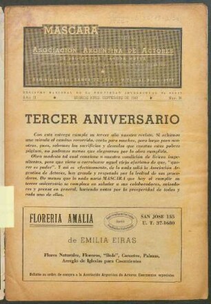 Tercer aniversario