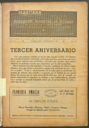 Tercer aniversario