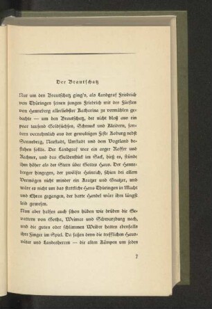 Der Brautschatz
