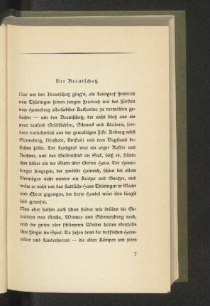 Der Brautschatz