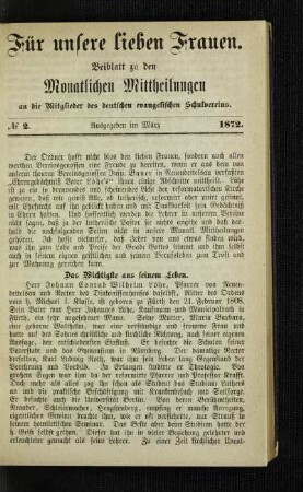 ¬Das¬ Wichtigste aus seinem Leben : Herr Johann Conrad Wilhelm Löhe