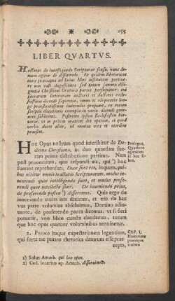 Liber Quartus. Hactenus de investigando Scripturae sensu, ...