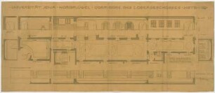 Fischer, Theodor; Jena; Universität - Nordflügel Korridor 1. OG (Grundrisse, Schnitte)