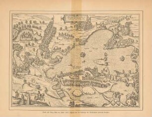 Stadt und Burg Plön im Jahre 1593, aufgenommen im Auftrage des Statthalters Heinrich Rantzau
