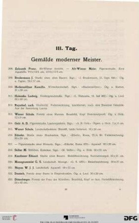 Gemälde moderner Meister (Nr. 308-429)