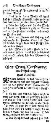 Vom Creutz, Verfolgung und Anfechtung.