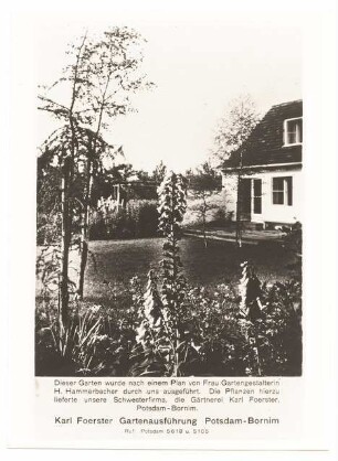 Garten Elsbeth Heddenhausen, Berlin-Zehlendorf: Terrasse Sommergarten