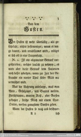 Von dem Husten