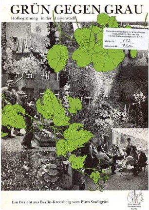 Broschüre: Grün gegen Grau, Hofbegrünung in der Luisenstadt