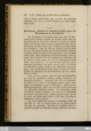 §. 27. Fortsetzung. Kampf des römischen Stuhls gegen die Protestanten in Deutschland.
