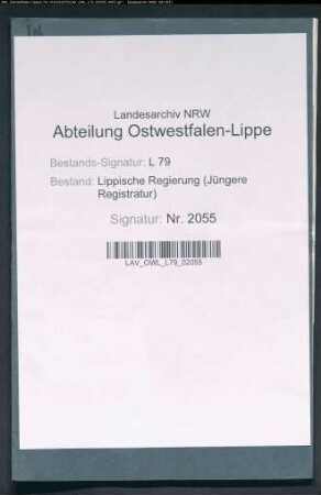 Amtsanwaltschaft Schwalenberg [gehört zum Amtsgericht Blomberg]