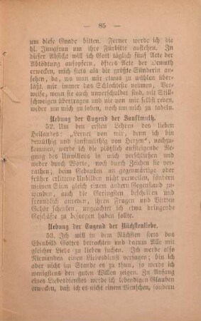 Uebung der Tugend der Nächstenliebe.