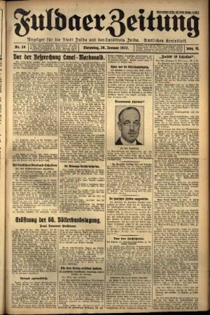 Ausgabe vom Dienstag, den 26. Januar 1932.