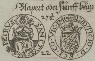 Bildnis von Papst Petrus Simon Apostolus